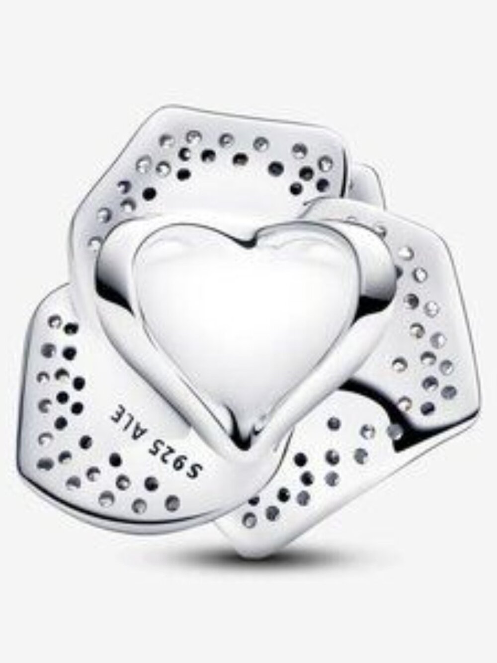 Sparkling Rose in Bloom Oversized Charm - Picture 2 of 5